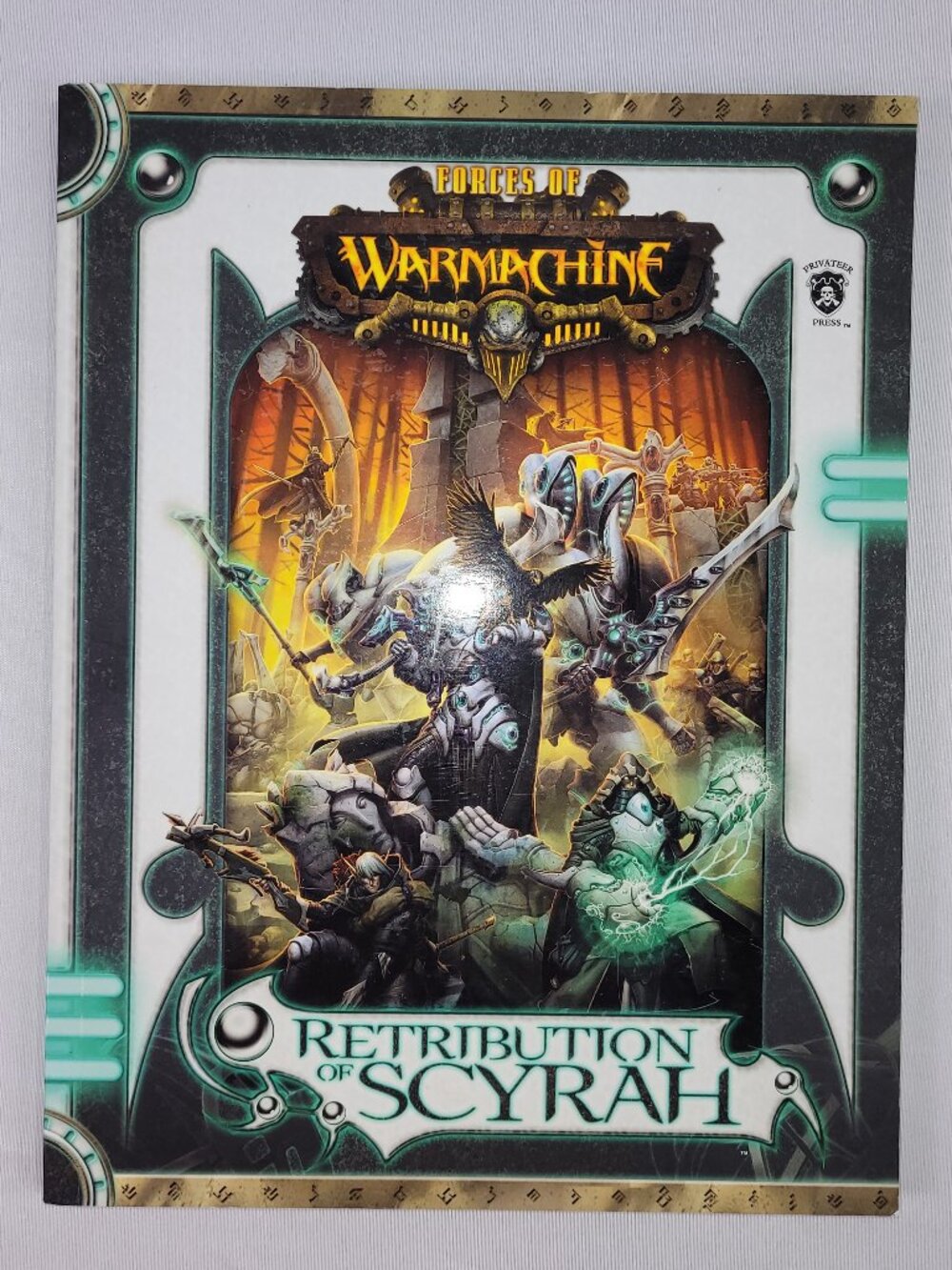 Forces of Warmachine Retribution Scyrah Handbook RPG Softcover Game Book Manual